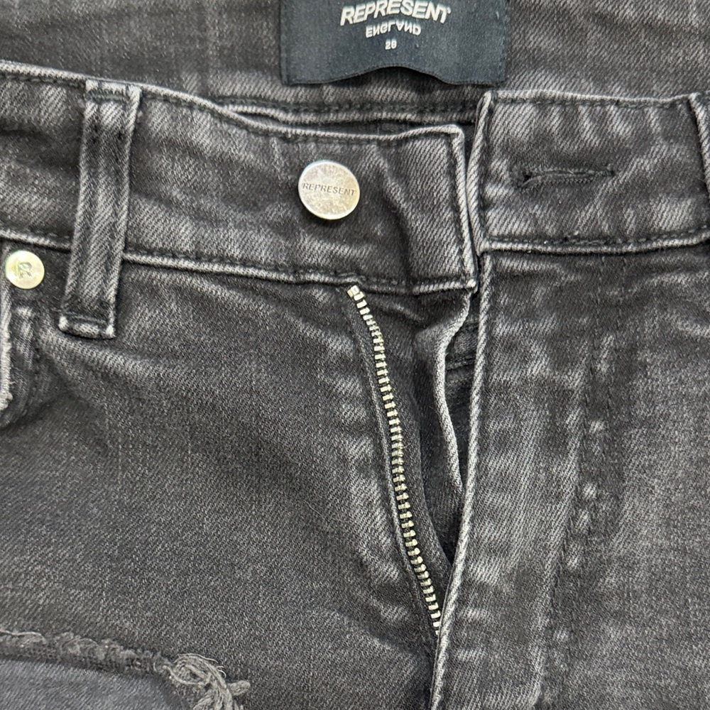Represent Men's Charcoal Skinny Jeans